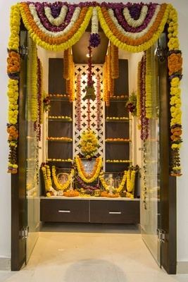 Our special Modular Pooja Room is a room or shelf, which is used to house  the image of god