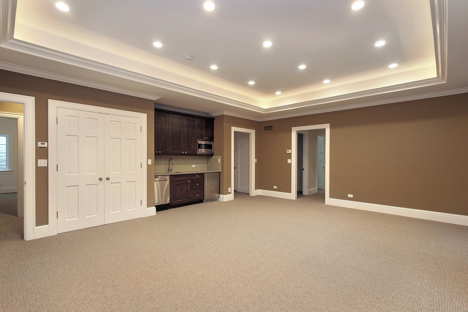 LED cove lighting allows you to add home theater lighting without creating  a glare or shining onto your screen