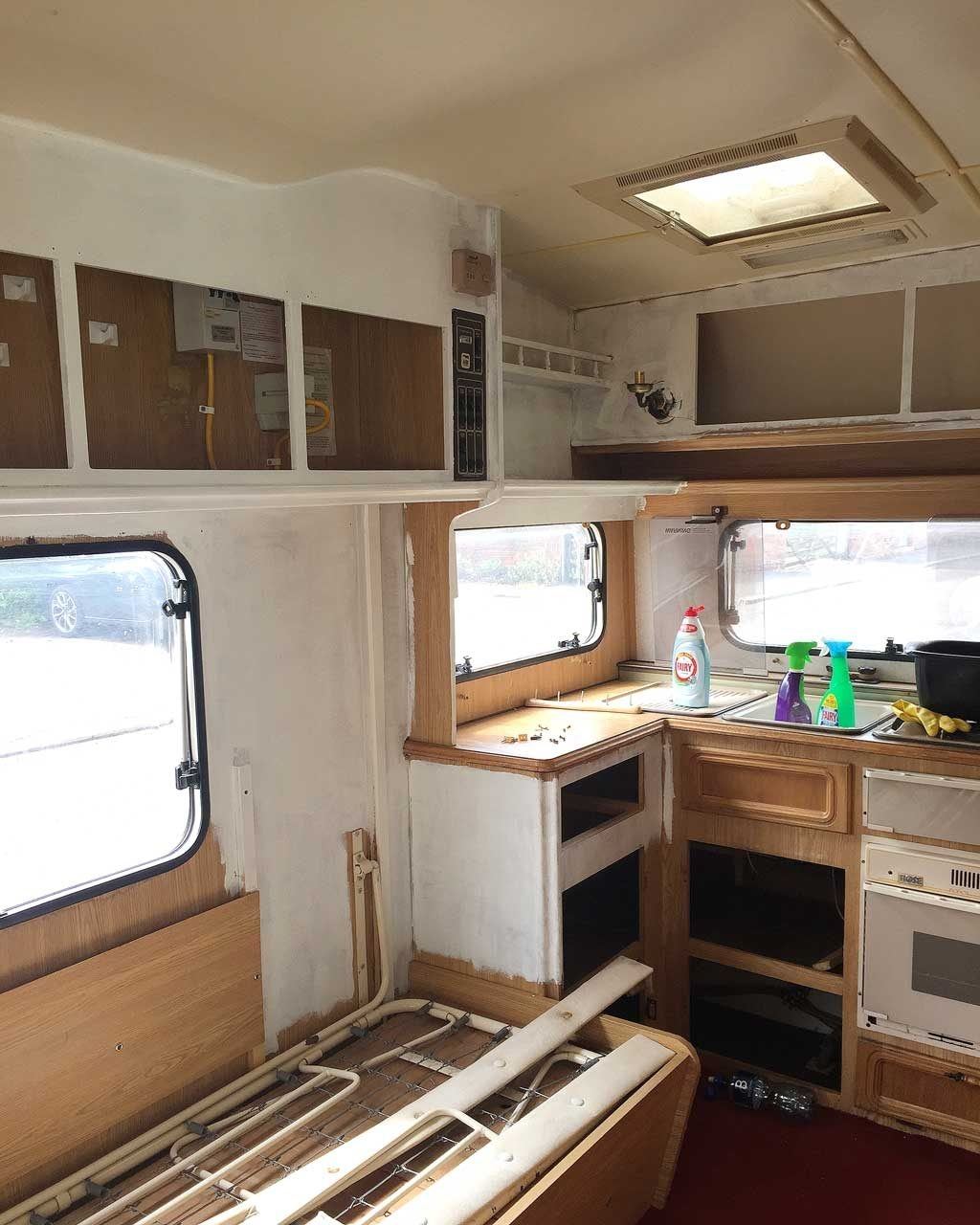 I've included a photo of a revamped caravan interior too