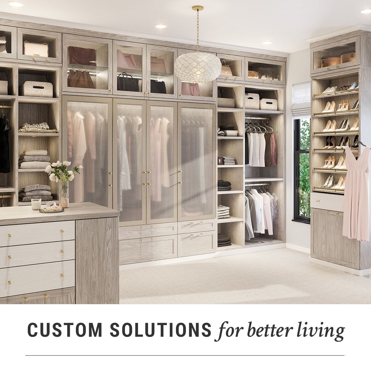 We understand that the design of a closet