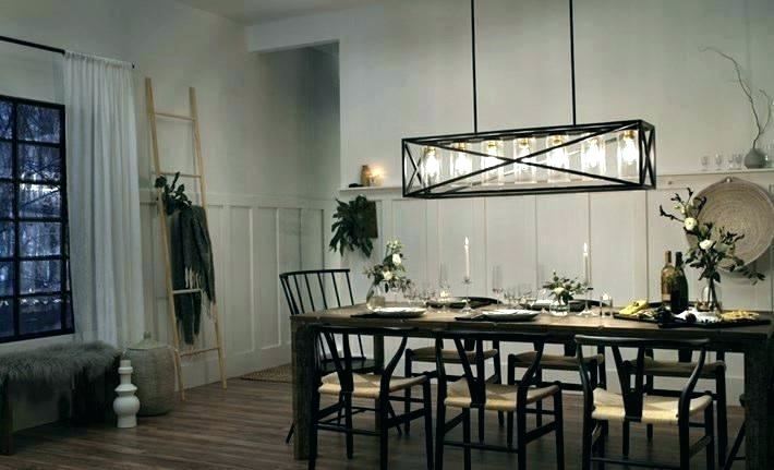 The unique lighting fixture really stands out against the cream