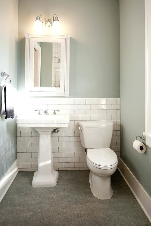Clean and Simple Powder Room