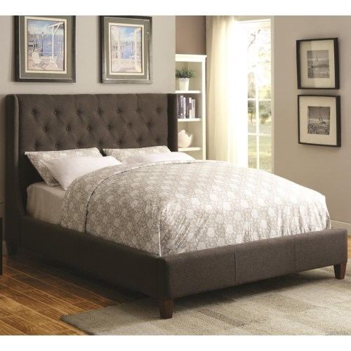 Image of item Beaumont Champagne Upholstered Panel Bedroom  Set