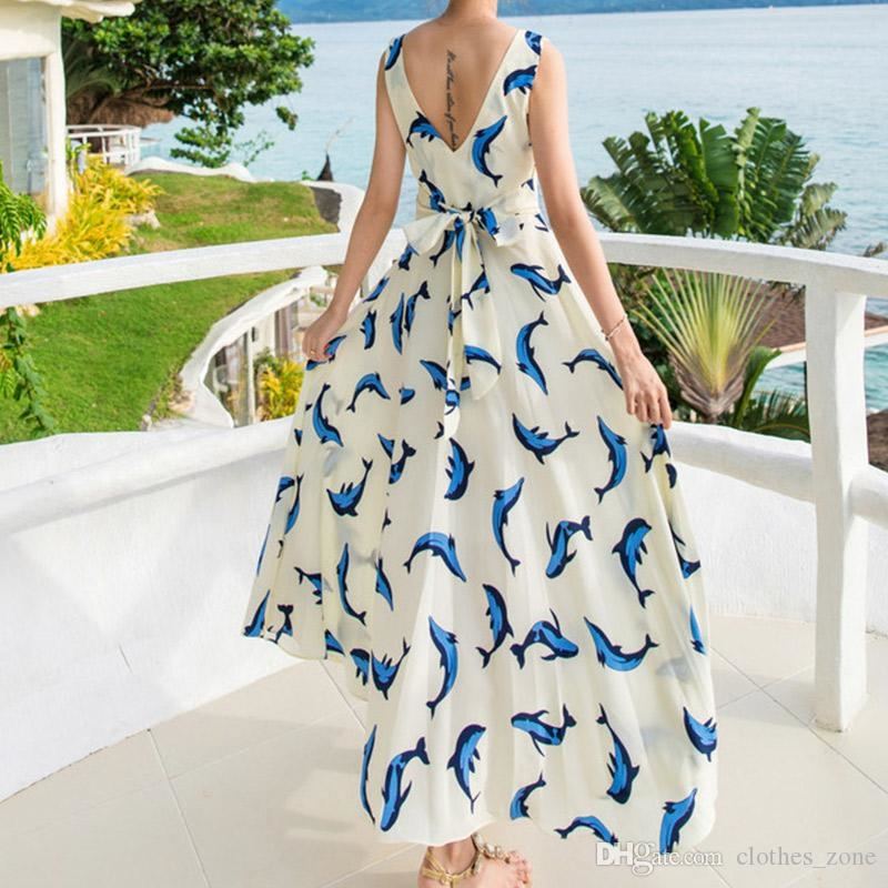 Navy Multi Floral Print Boho Maxi Dress