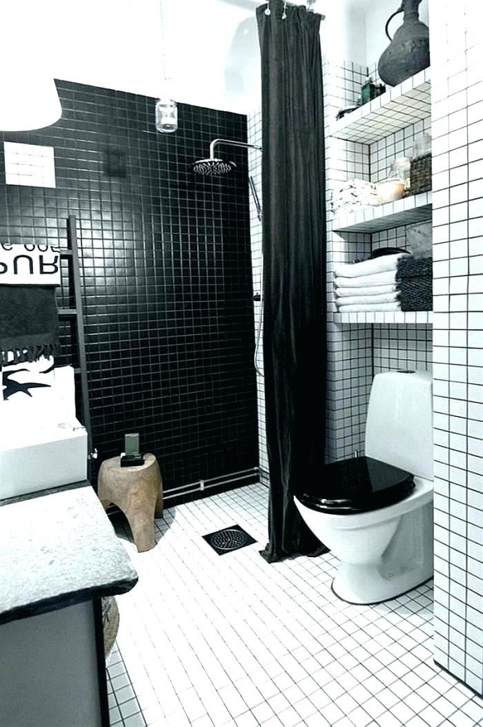 modern small black and white bathrooms