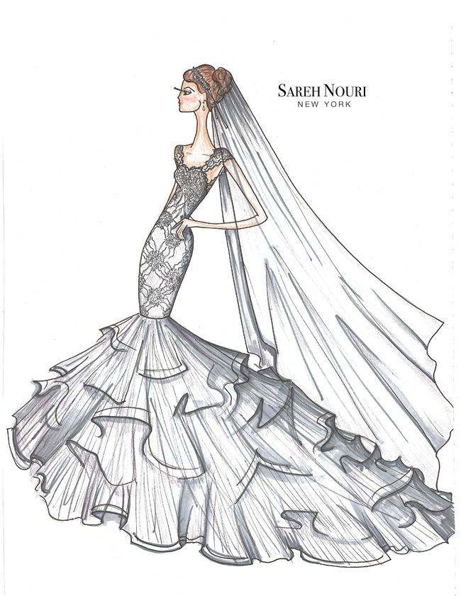 As clear from the name, fashion sketches for dress designing are lovely  sketches of fashionable dresses that come in dark colors with beautiful art  patterns