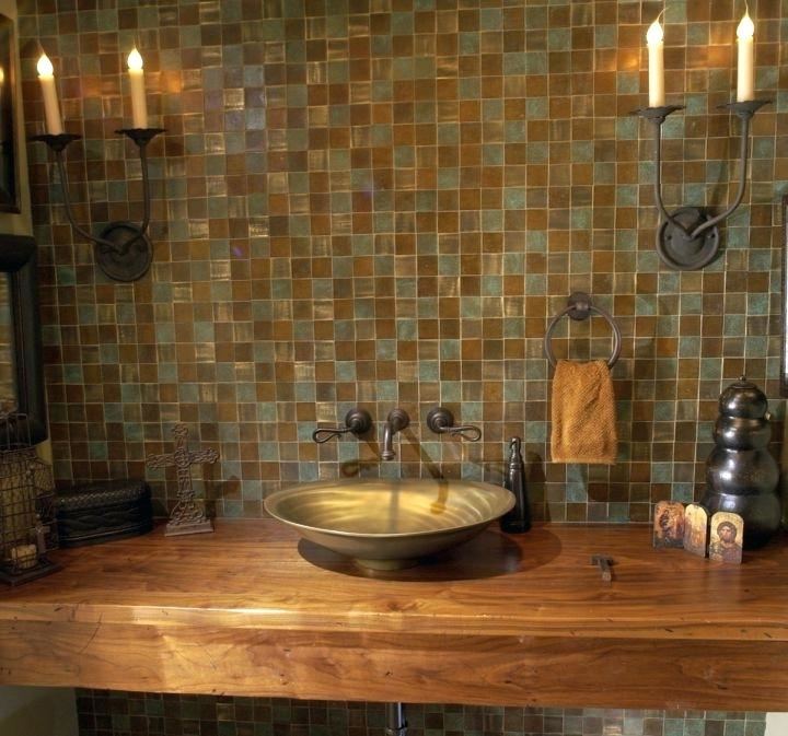 wooden bathroom countertop ideas wood vessel